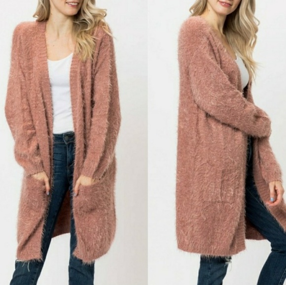 MK Boutique Sweaters - 🦃🆕️Super Soft Fuzzy Knit Long Cardigan
